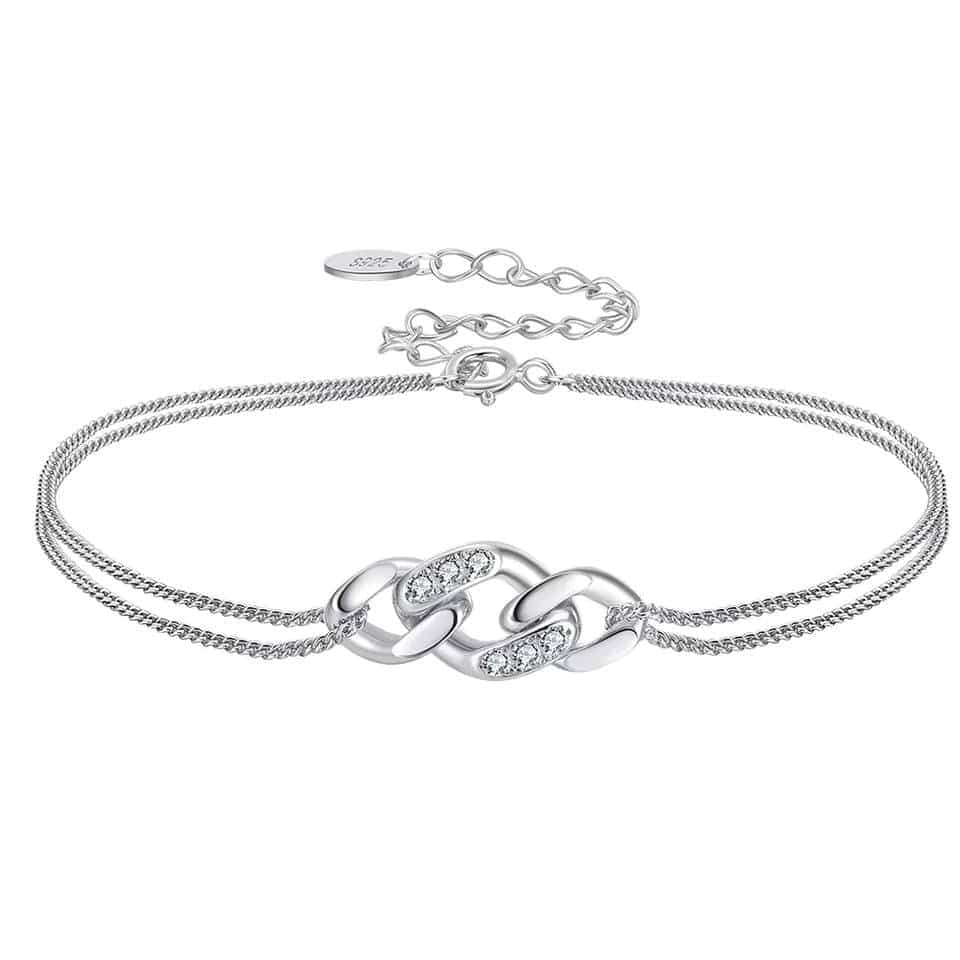 Bracelet chic argent rhodié