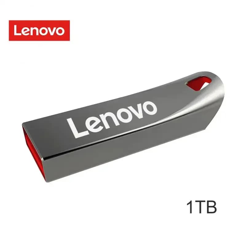 Lenovo-Clé USB 3.0 portable en métal haute vitesse, clé USB, mémoire étanche, disque flash, 1 To, 512 Go, 256 Go, 2 To - 1TB