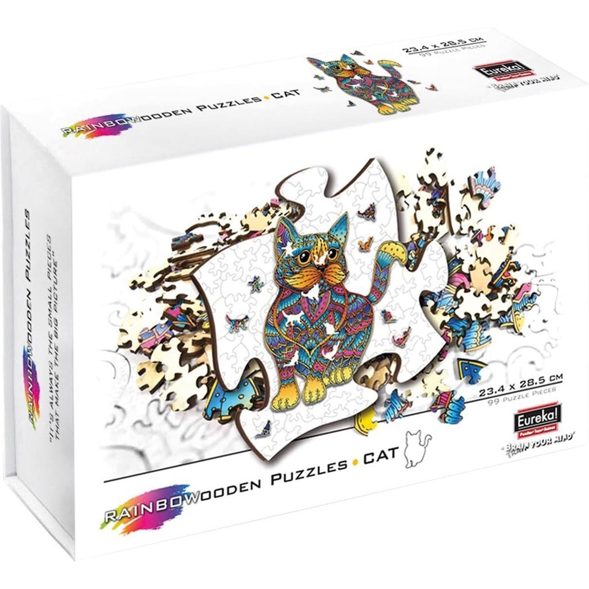 Rainbowooden Rainbow Wooden Puzzle Chat 99pcs