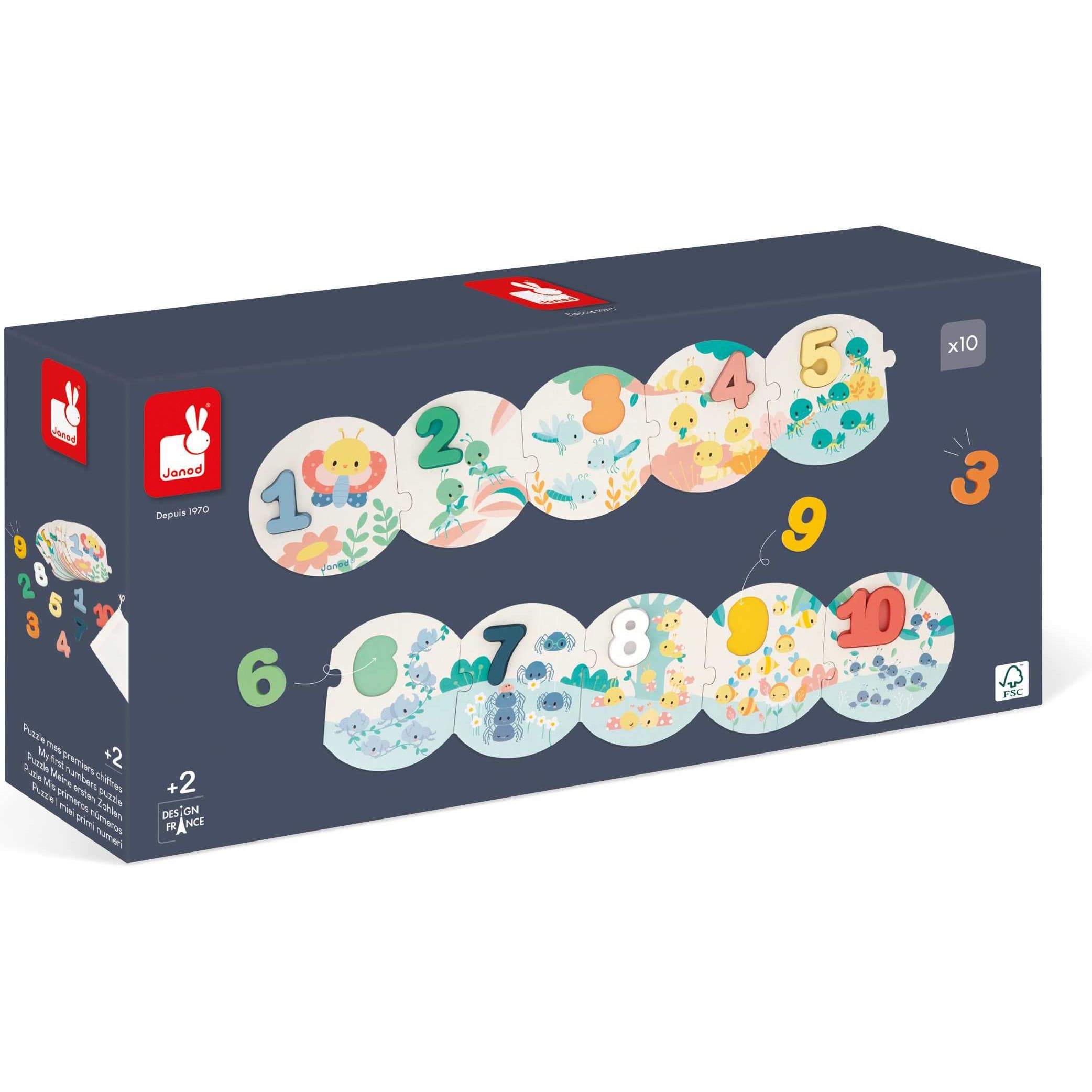 Janod Puzzles Mes Premiers Chiffres Pure