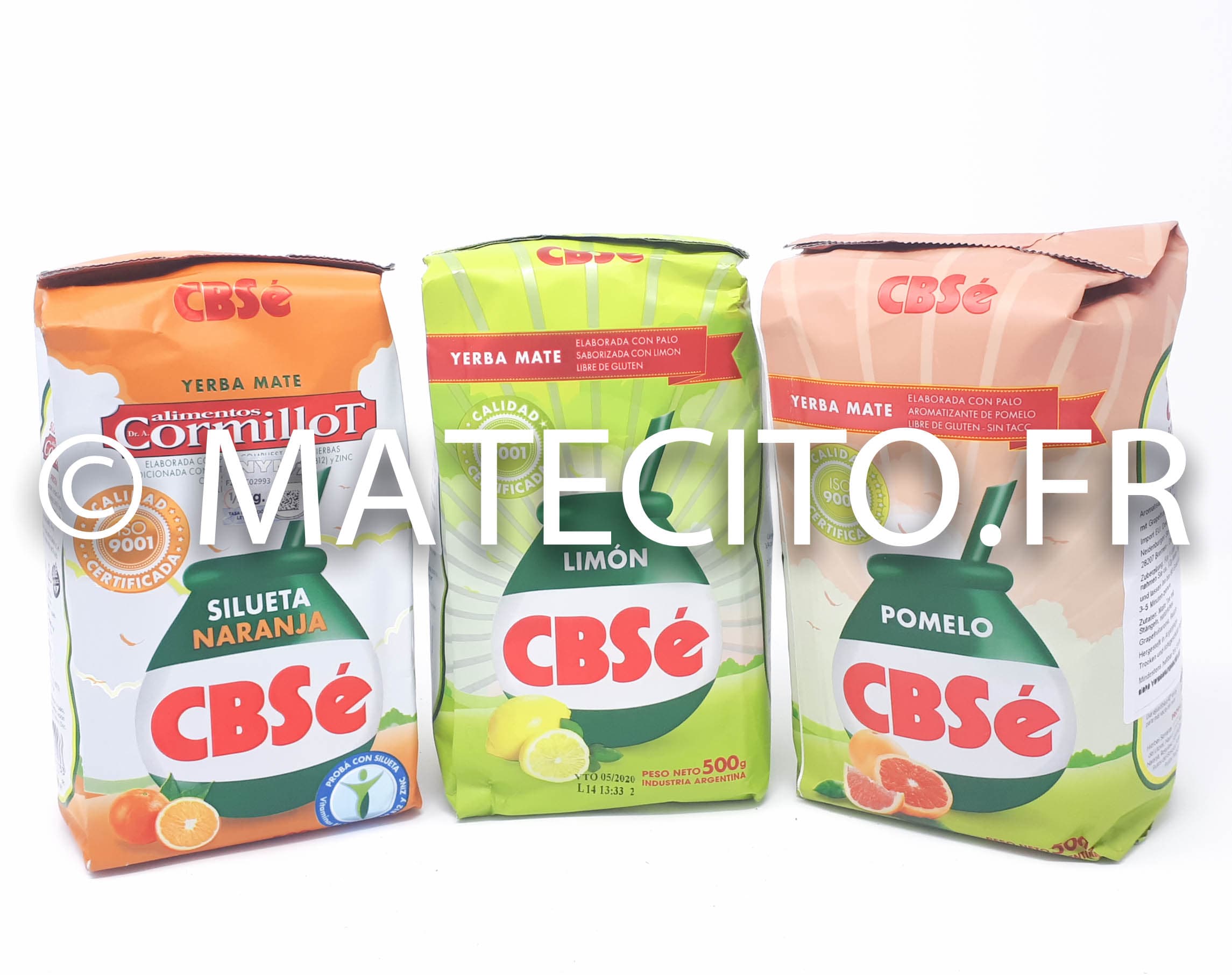 Pack de 3 paquets de yerba mate CBSé