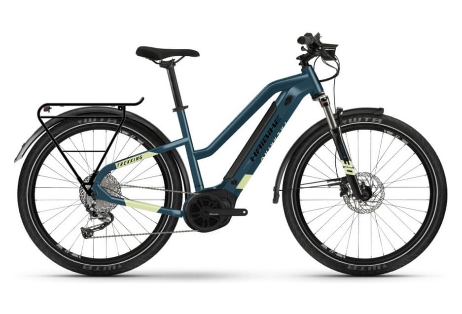 Haibike Trekking 5 Trapez i500Wh Bleu / Jaune Canary 2022 - S / 155 - 165 cm