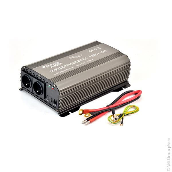 EM - Convertisseur DC/AC 12/230V 1600W pur-sinus PSW - cosses oeillets