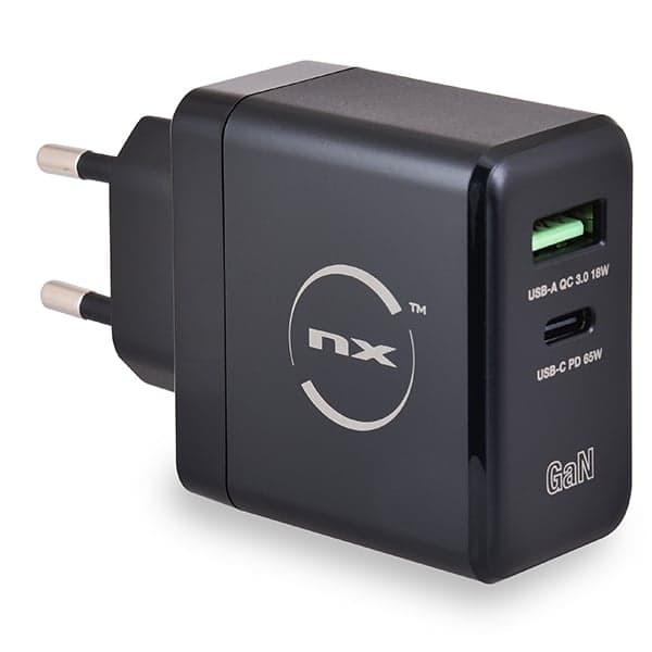 NX - Chargeur GaN 65W USB C + USB