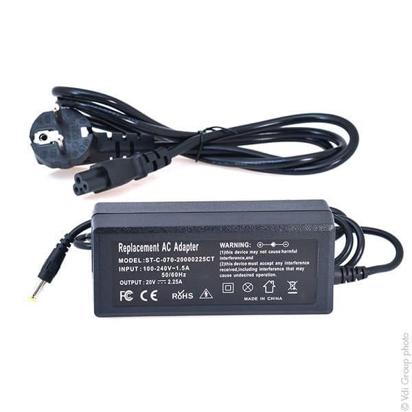 NX - Alimentation compatible ordinateur portable LENOVO 20V 45W