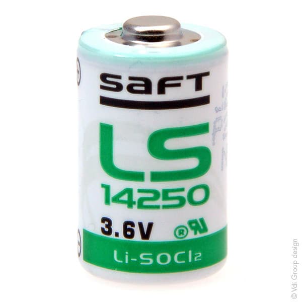 Saft - Pile lithium LS14250 1/2AA 3.6V 1.2Ah