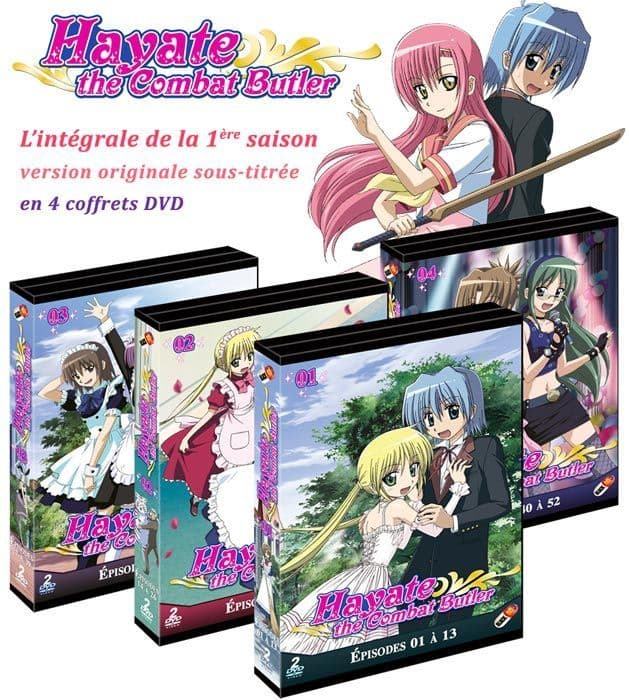 Hayate the combat Butler Intégrale (Saison 1) Pack 4 Coffrets (8 DVD)