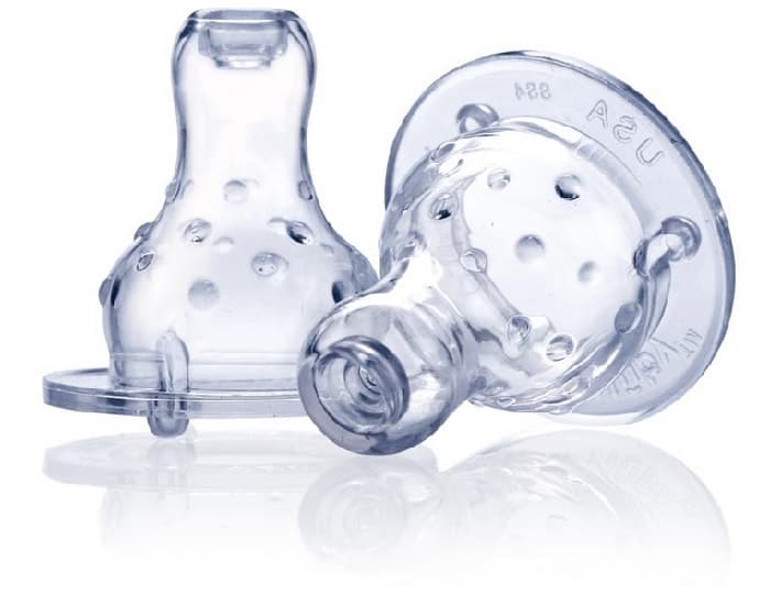 NUBY Lot de 2 Tétines Vari-Flo en Silicone pour Biberon Col Standard - 0-12 mois