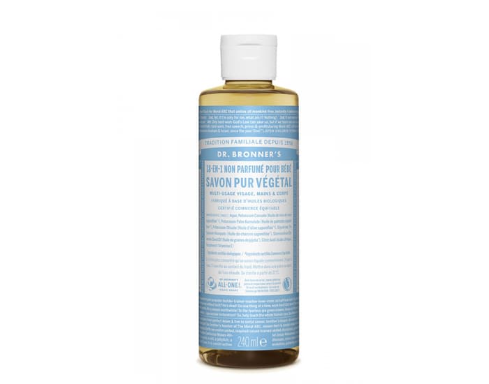 DR BRONNER'S Savon Liquide Sans Parfum Bébé et Famille - 240 ml