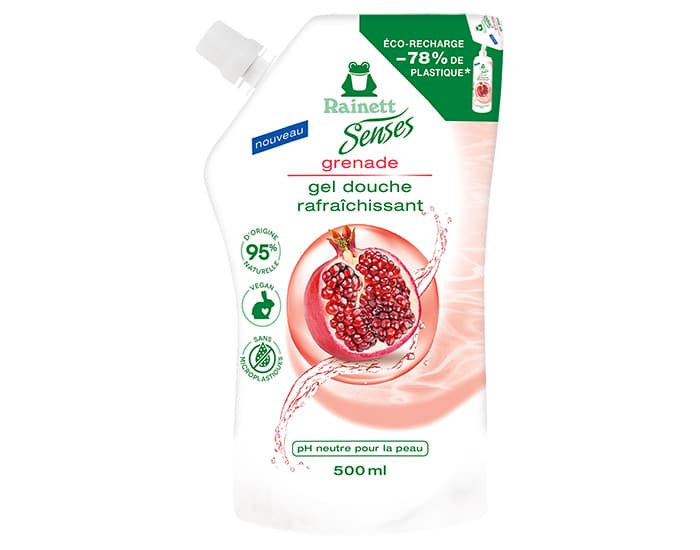 RAINETT SENSES Gel Douche Grenade Recharge 500 ml
