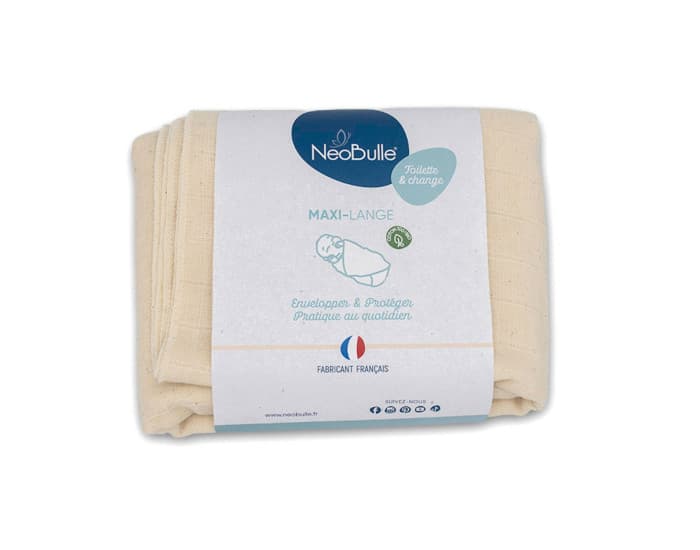 NEOBULLE Lange Ecru - Coton Bio - 120x120cm