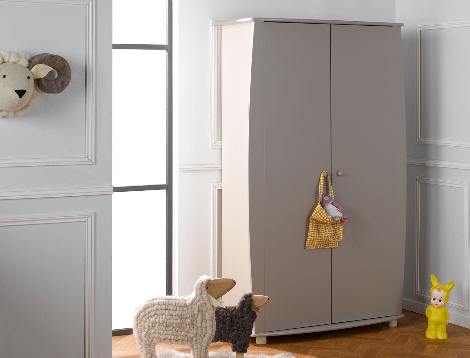 Armoire enfant Médéa Sable & Lin