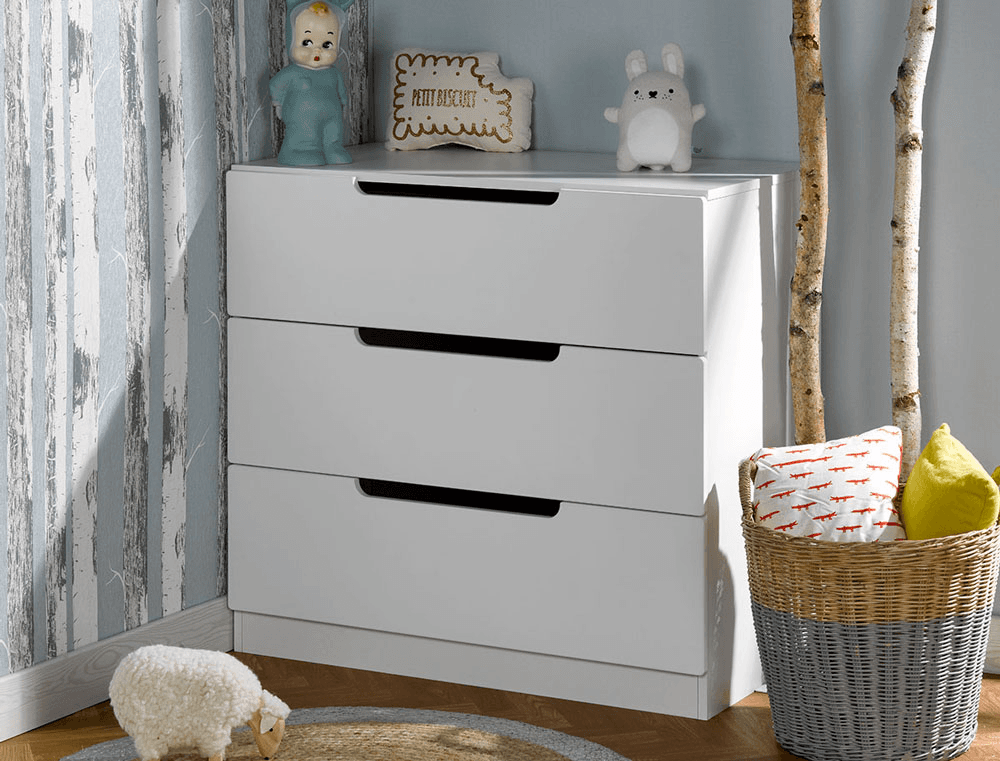 Commode enfant Plume blanc