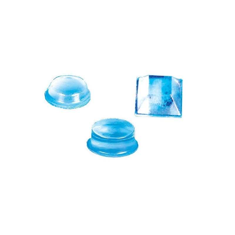 Butoirs silentac butoir auto-adhésif translucide dessus plat carré 13x13x3mm 1 sachet(s) de 100 pièce(s) - prunier sas