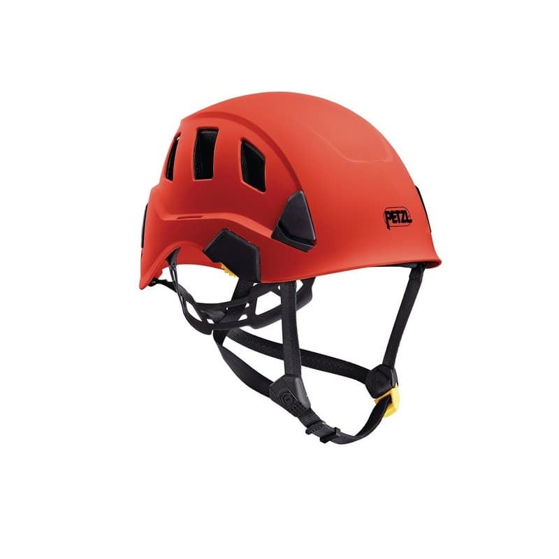 Casques strato vent casque ventilé strato vent rouge rouge aucune oui crémaillère abs, polycarbonate, polyéthylène 1 pièce(s) - petzl distribution