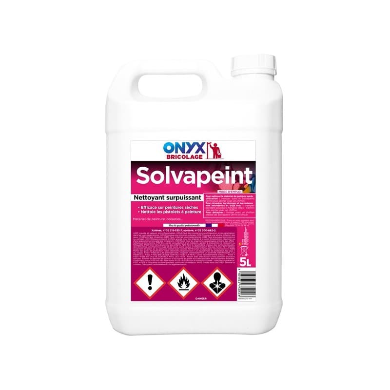 Nettoyant peinture solvapeint nettoyant solvapeint 1 bidon(s) de 5 litre(s) 5 litre(s) nettoyant peinture - onyx