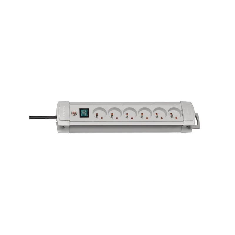 Multiprises premium+ 1 pièce(s) multiprise premium+ grise 6 prises 3 m + interrupteur 16 a 230 v h05vv-f 3g1,5 oui 6 3 m - brennenstuhl