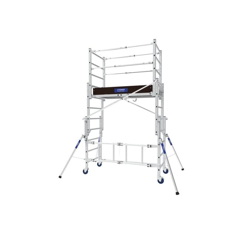 Echafaudage z-tower roulant télescopique 1.8m roulant 1 1 pièce(s) echafaudage z-tower roulant télescopique 1.8m 3.8 m 200 kg/m² 1.8 m 57 kg - tubesca