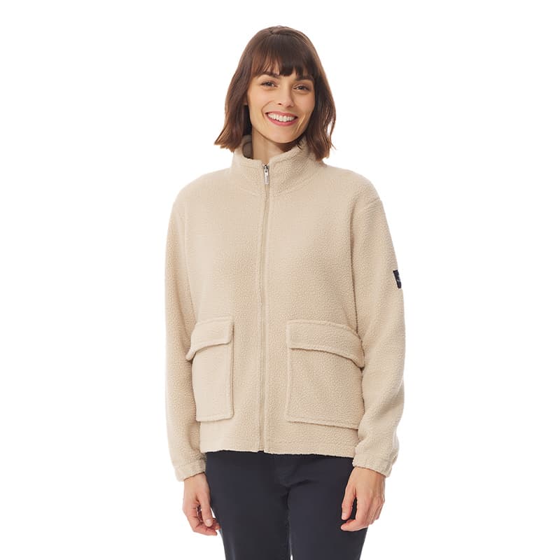 Veste Sherpa MOUSQUETON Aourelle 38 Ecru