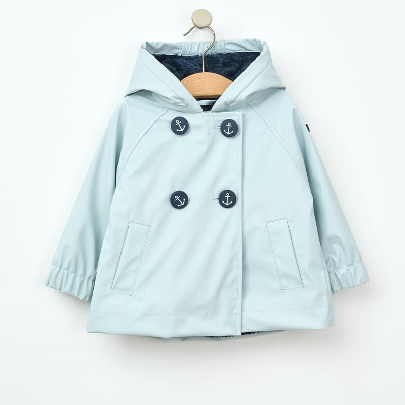 Ciré boutons ancre à doublure polaire fourrure BATELA 12 Mois BD Ballad Blue