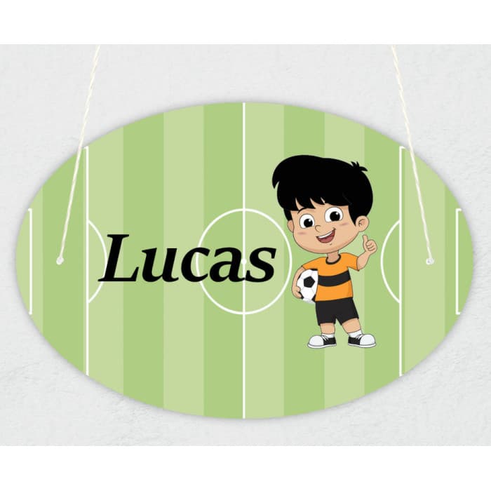 Plaque de porte personnalisable modĂšle football