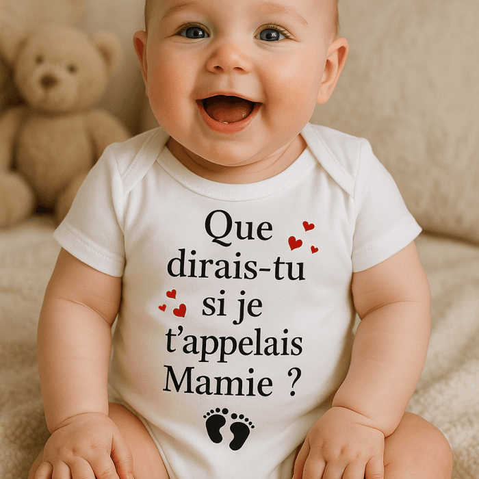 Body bébé ou tee-shirt personnalisable que dirais-tu si je t'appelais