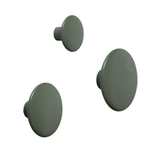 MUUTO - THE DOTS - Patère XSmall - Dusty Green