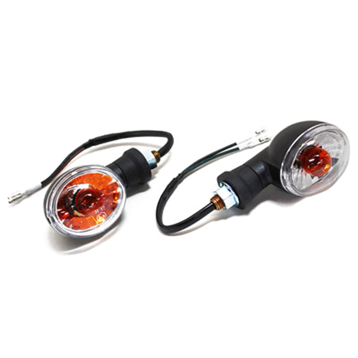 Replay - Clignotants Ovale Transparent - Replay Noir