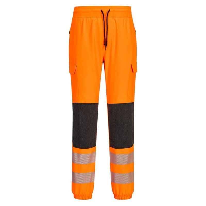 Portwest - Pantalon de travail confortable haute visibilité Flexi classe 2 KX3 - L - Orange