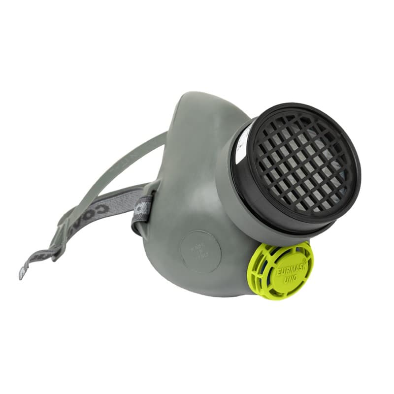 Coverguard - Demi-masque en caoutchouc EURMASK UNO - Unique - Gris / Jaune