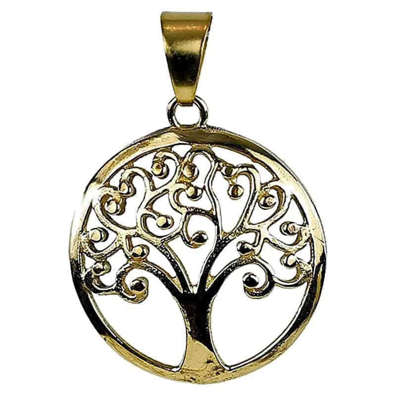 Pendentif Arbre de la Vie Laiton doré