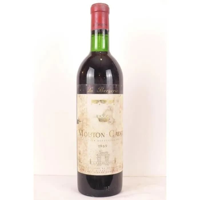 bordeaux mouton-cadet baron philippe de rothschild rouge 1969 - bordeaux