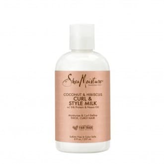 Lait capillaire au Coco et hibiscus (Curl & Style) 237 ml - Shea Moisture