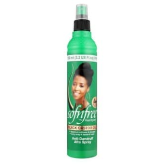 Spray Anti pelliculaire Ă l'huile de ricin(Spray Black Castor Oil Afro) 350 ml - Sofn'Free