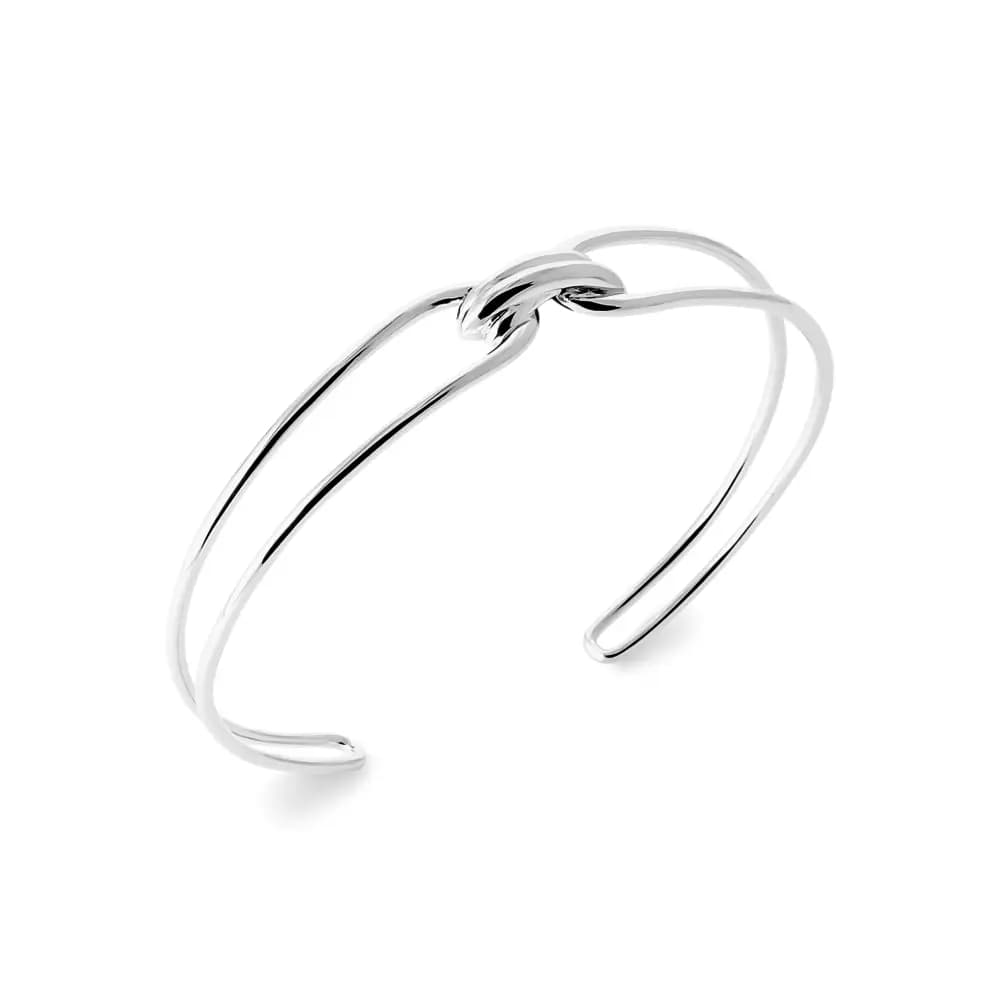 Bracelet jonc ajouré argent rhodié