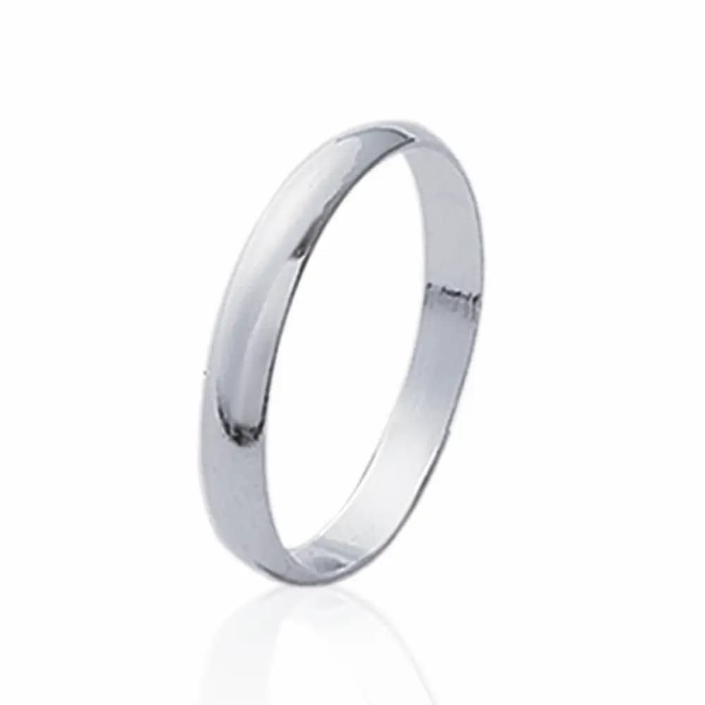 Alliance argent rhodié Louise - 66