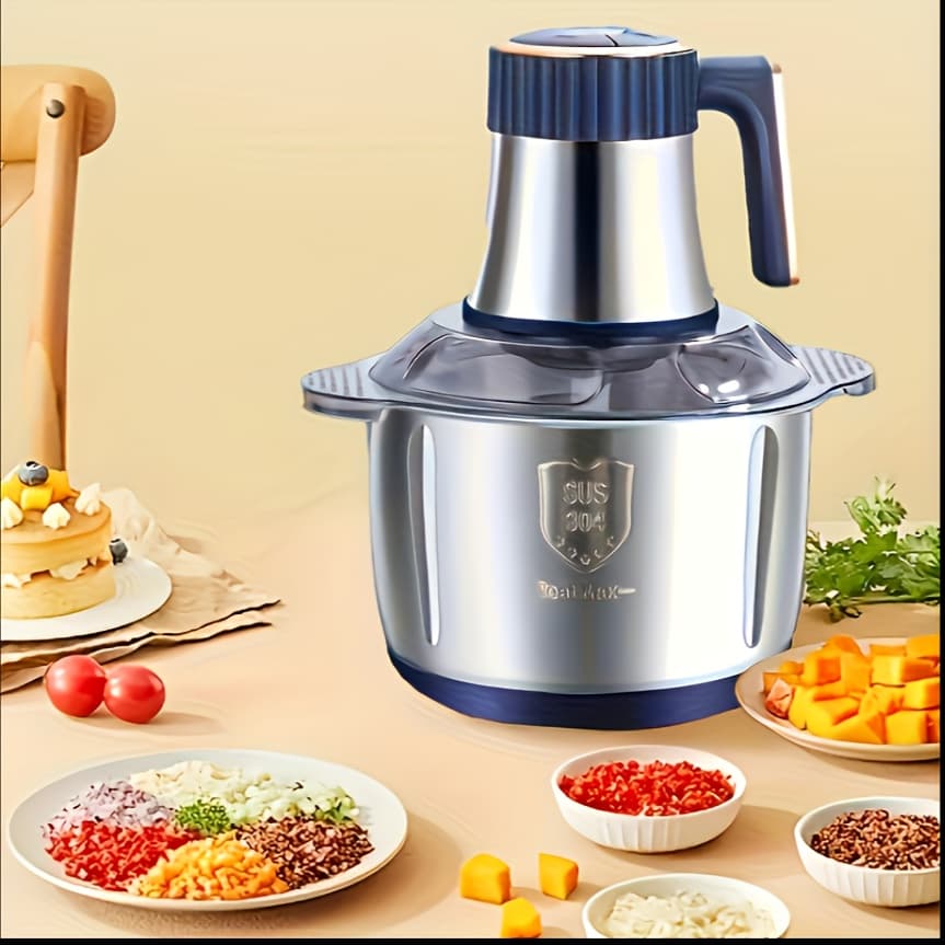 DĂ©couvrez le Robot Culinaire Ălectrique qui Transforme Votre Cuisine en un Chef d'Ćuvre! - 5L-Bleu