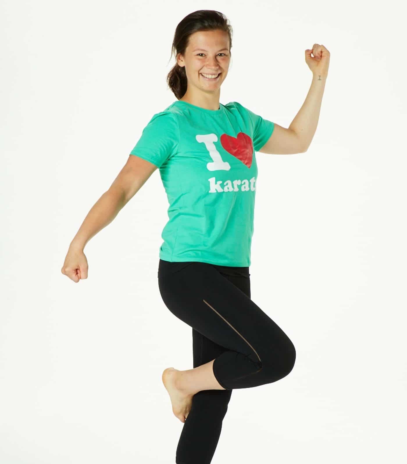 T-shirt I Love Karate Vert SEISHIN INTERNATIONAL