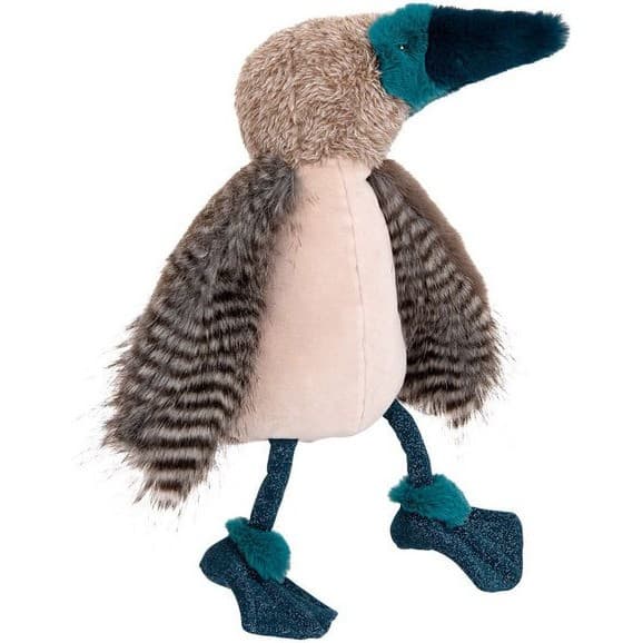 Moulin Roty Peluche Oiseau fou Ă pieds bleus Tout autour du monde