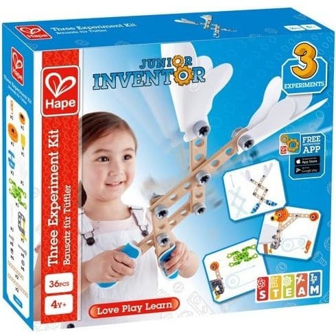 Hape Toys Kit de 3 expériences, jouet en bois dès 4 ans
