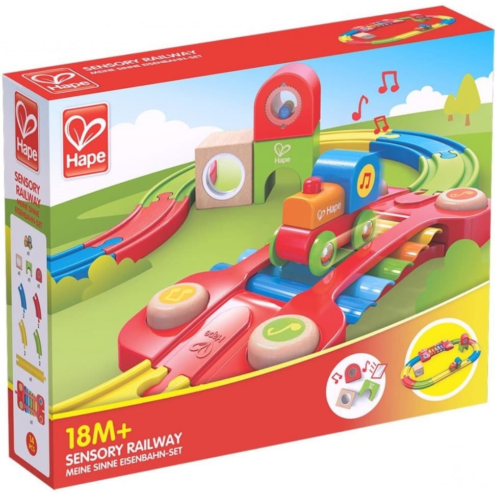 Hape Toys Chemin de fer sensoriel Dès 18 mois
