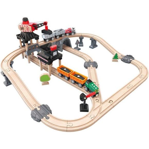Hape Toys Circuit de train de la mine en bois