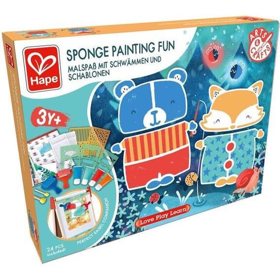 Hape Toys Coffret artistique Peintures à l'éponge Hape