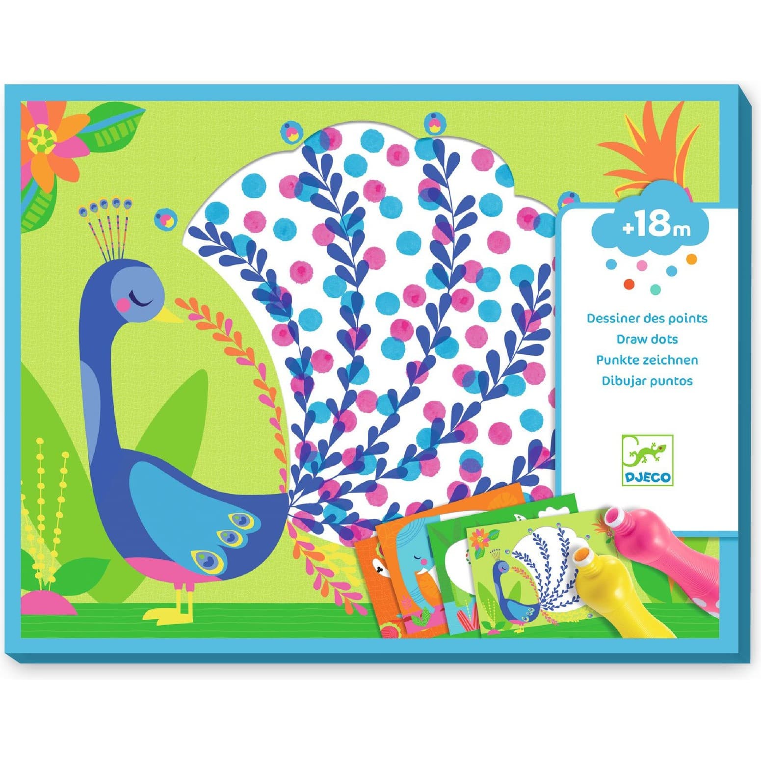 Djeco Coffret Peinture Des points c'est tout ! Dès 18 mois