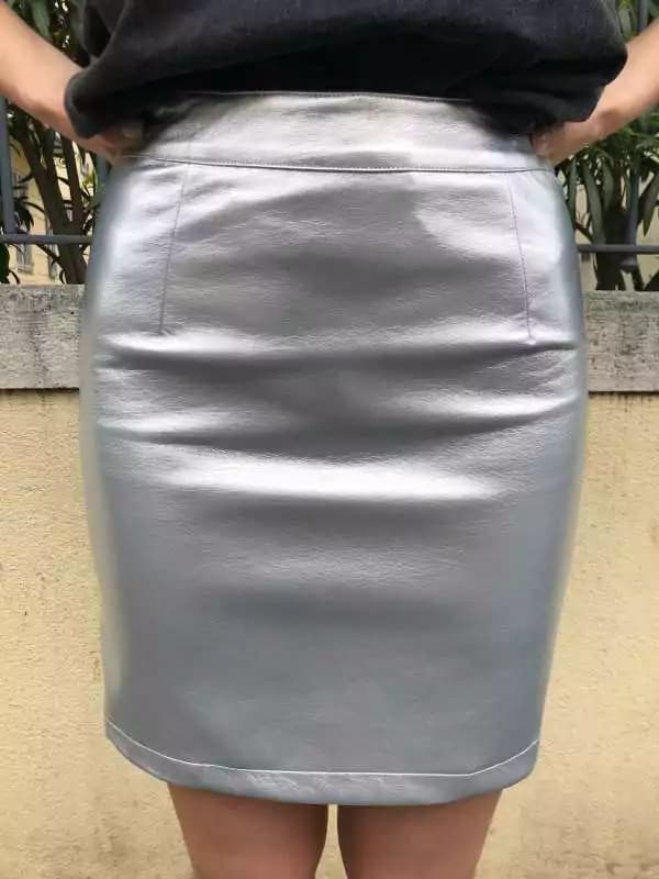 Jupe courte argenté - Clara M