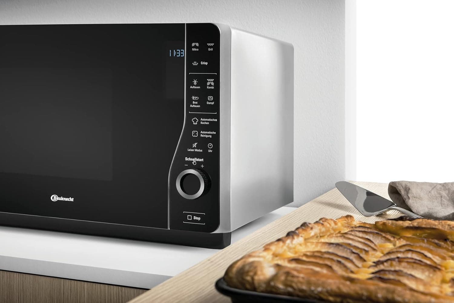 Four micro-ondes multifonction sans plateau tournant 25L â Grill 1000W, cuisson vapeur et fonction Crisp - Micro-ondes