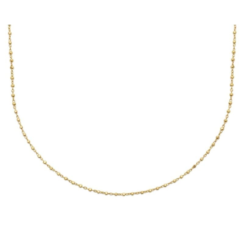 Chaîne femme en plaqué or avec perles dorées - Akassy - Lyn&Or Bijoux