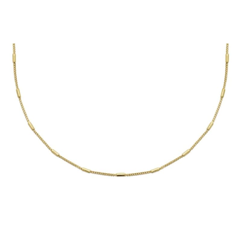 Collier femme plaqué or, chaîne avec tubes dorés - Ciota - Lyn&Or Bijoux