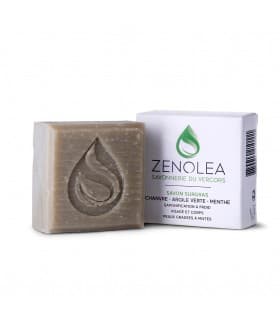 Savon Chanvre - Argile Verte - Menthe 100g - Zenolea