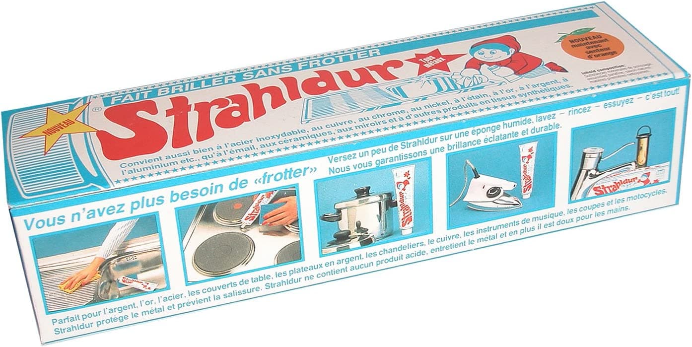 Pâte Strahldur - crème rénovatrice de 150 ml pour tout type de surface avec un parfum d'orange frais